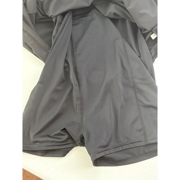 All in Motion Womens Flex Strappy Dress Black Racerback Built-In Liner L - Picture 9 of 11